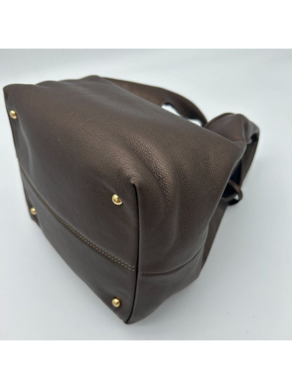 Loewe Karie Tote Bag Canvas Leather Gold - Picture 14 of 16